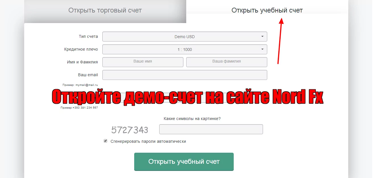 демо-счет NordFX демо-счет NordFX