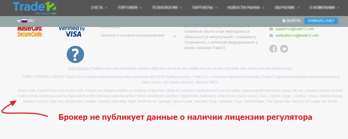 Брокер Trade12 Брокер Trade12