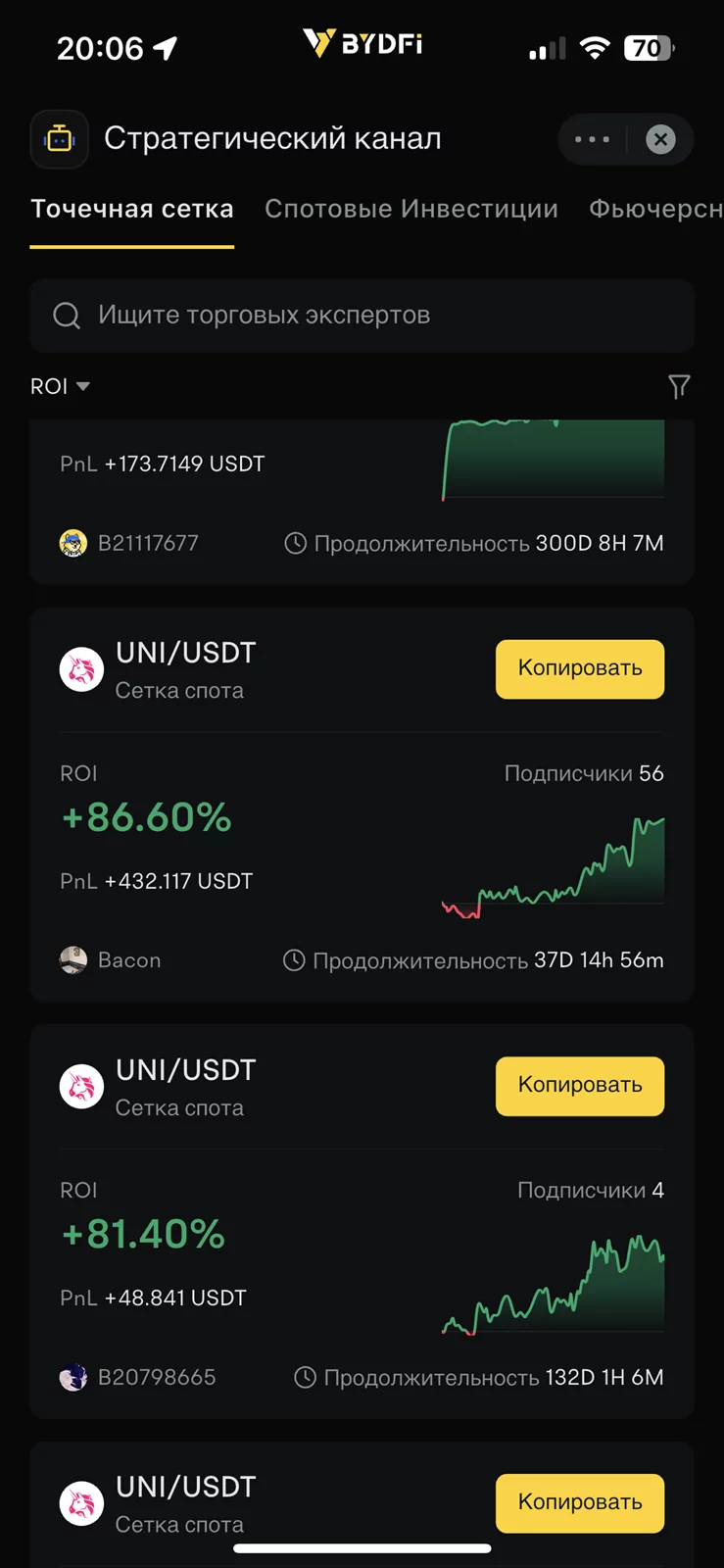 Торговый бот BYDFi Торговый бот BYDFi