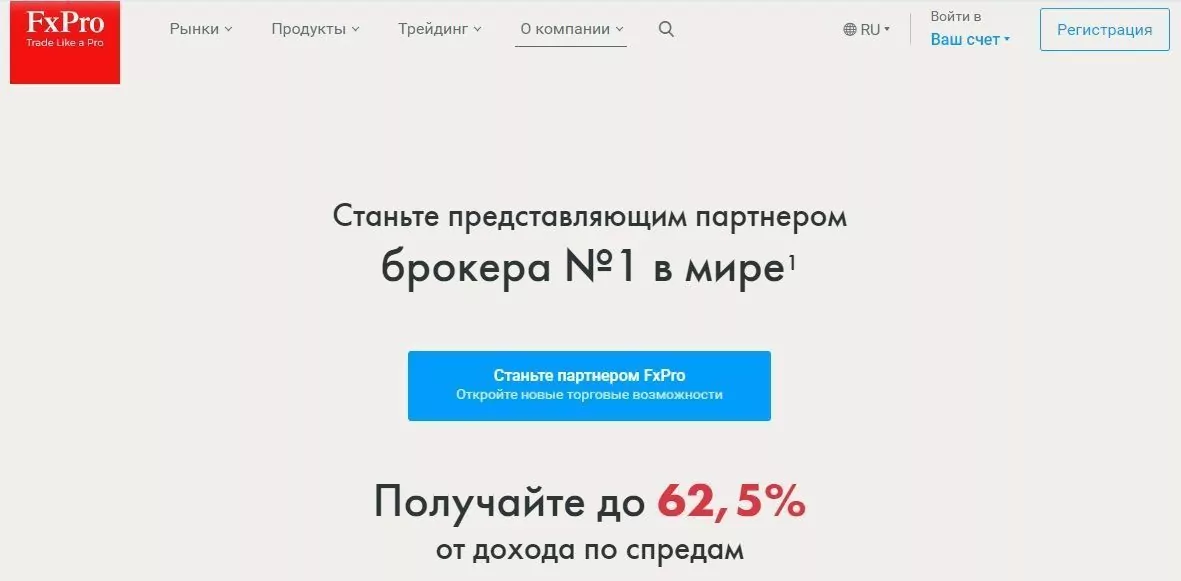 брокерская Компания FXPRO