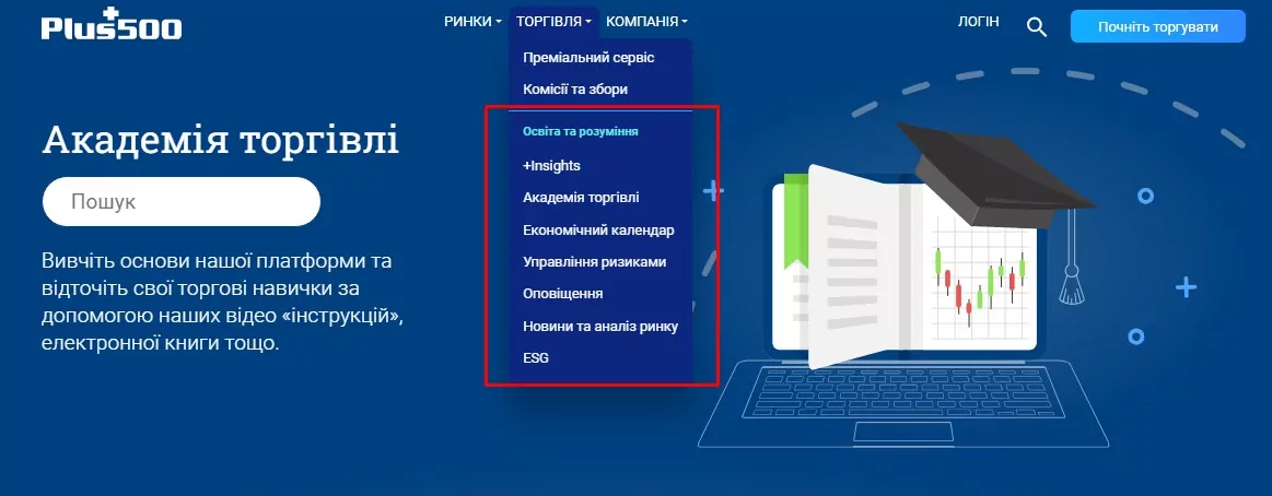 навчання Plus500 