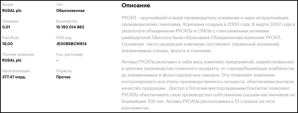 Как купить акции РУСАЛ