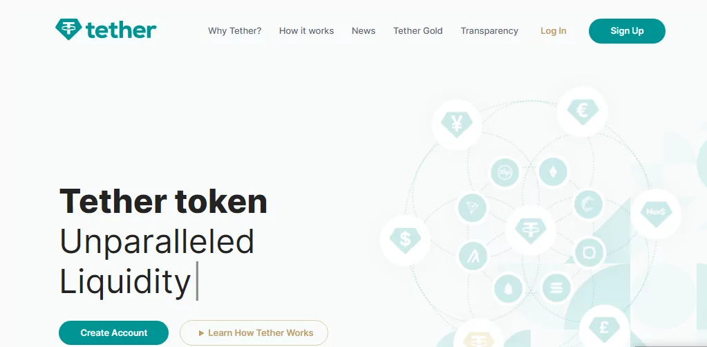 сайт Tether