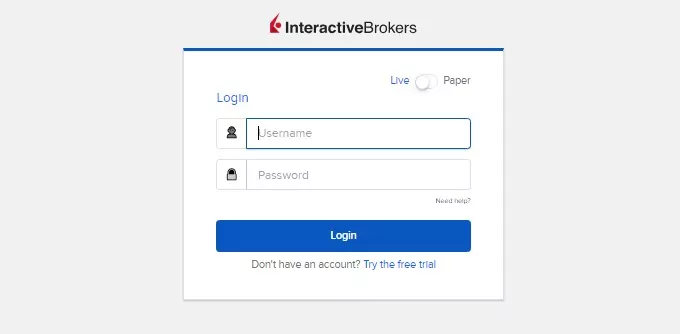 регистрация interactive brokers