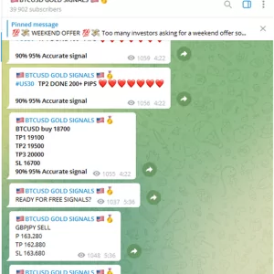 Биткоин сигналы публикуются в виде текстовой информации, которая выглядит следующим образом