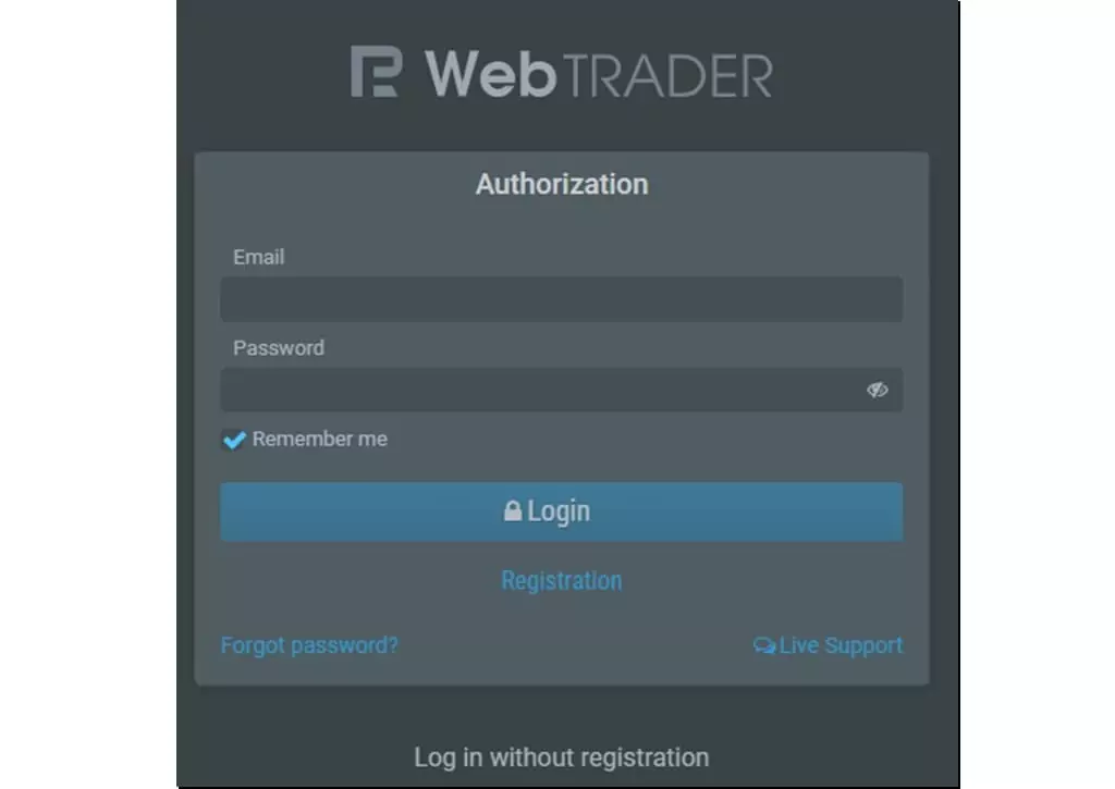 веб терминал Робофорекс
